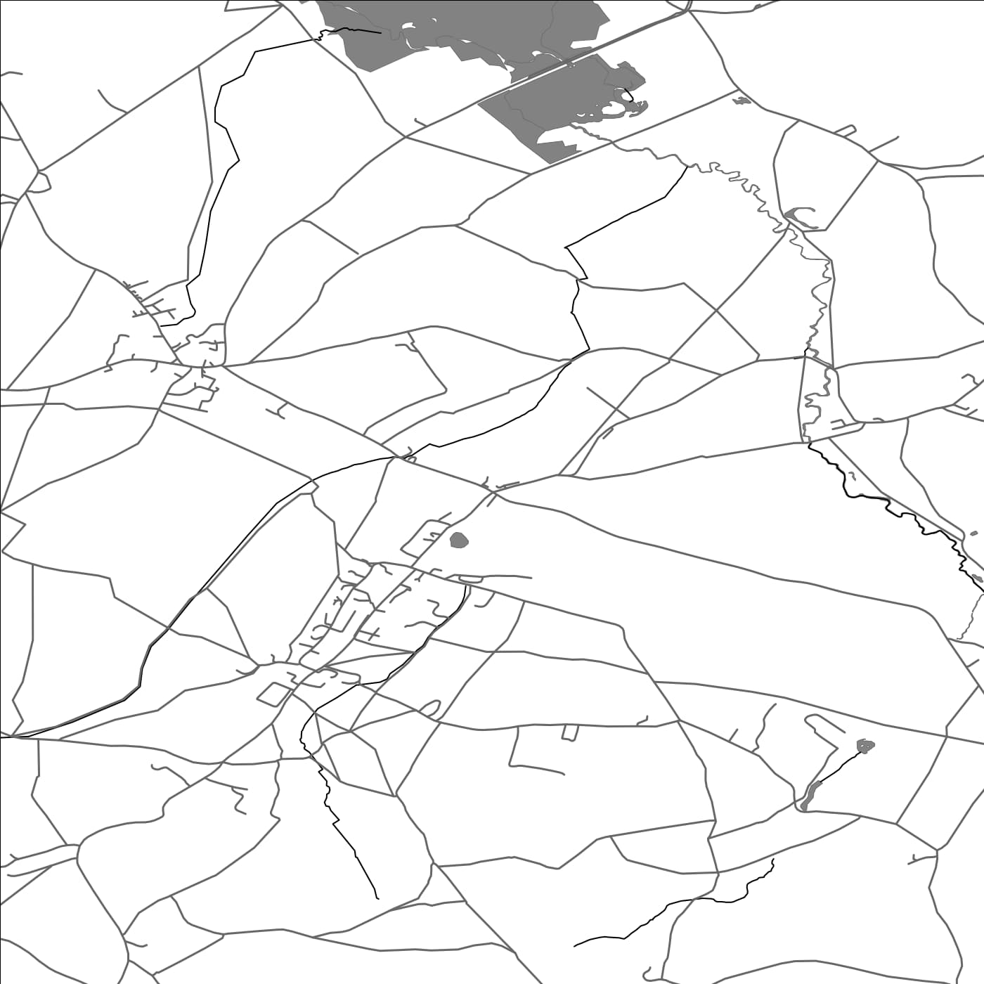 ROAD MAP OF EAST HARPTREE, UNITED KINGDOM BY MAPBAKES