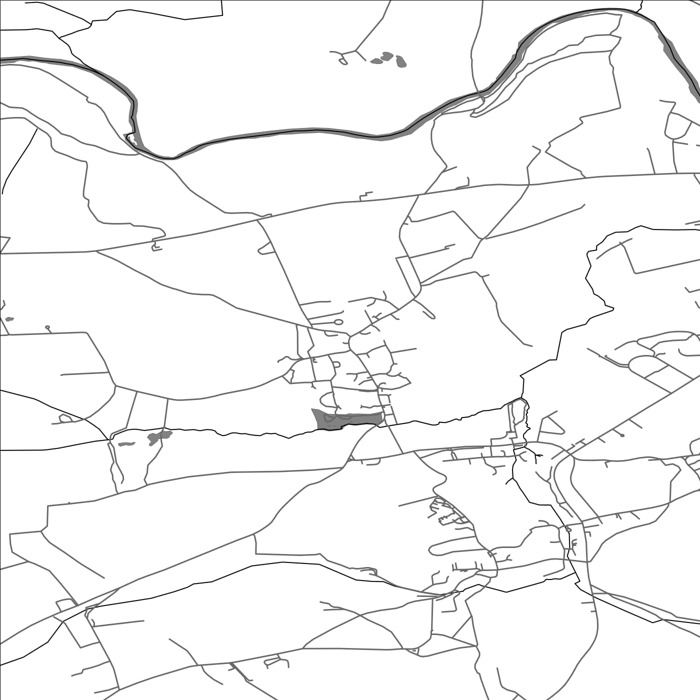 ROAD MAP OF EAST KESWICK, UNITED KINGDOM BY MAPBAKES