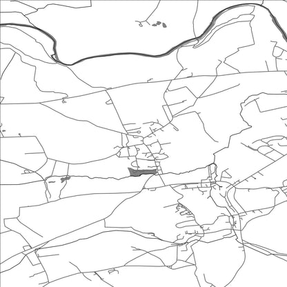 ROAD MAP OF EAST KESWICK, UNITED KINGDOM BY MAPBAKES