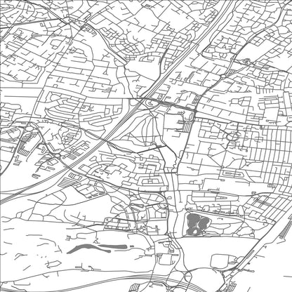 ROAD MAP OF EASTLEIGH, UNITED KINGDOM BY MAPBAKES