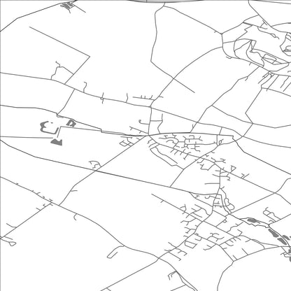 ROAD MAP OF EATON BRAY, UNITED KINGDOM BY MAPBAKES