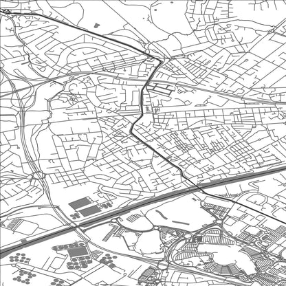 ROAD MAP OF ECCLES, UNITED KINGDOM BY MAPBAKES