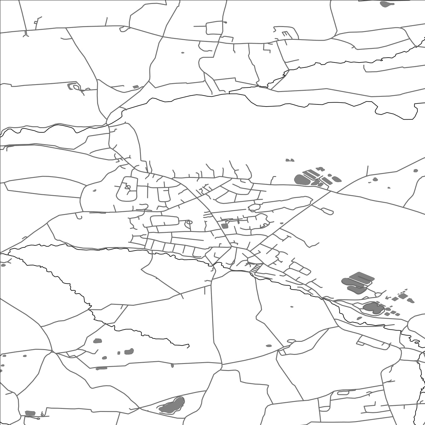 ROAD MAP OF ECCLESTON, UNITED KINGDOM BY MAPBAKES