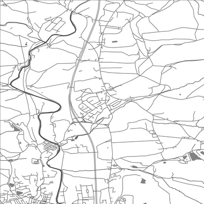 ROAD MAP OF EDENFIELD, UNITED KINGDOM BY MAPBAKES