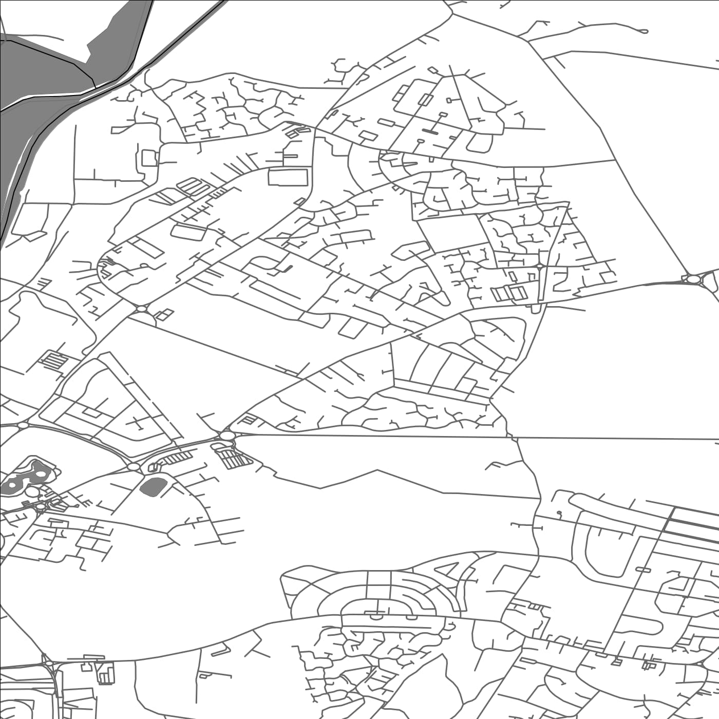 ROAD MAP OF EDENTHORPE, UNITED KINGDOM BY MAPBAKES