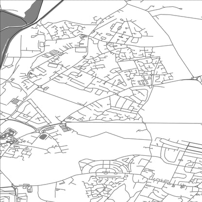 ROAD MAP OF EDENTHORPE, UNITED KINGDOM BY MAPBAKES