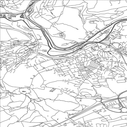 ROAD MAP OF ELLAND, UNITED KINGDOM BY MAPBAKES