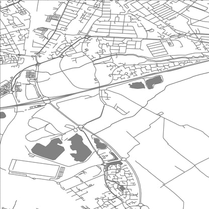 ROAD MAP OF ELSTOW, UNITED KINGDOM BY MAPBAKES