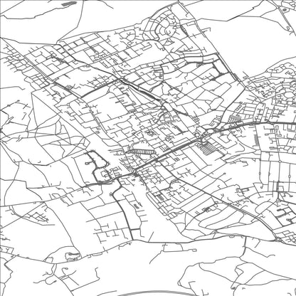 ROAD MAP OF ELSTREE AND BOREHAMWOOD, UNITED KINGDOM BY MAPBAKES