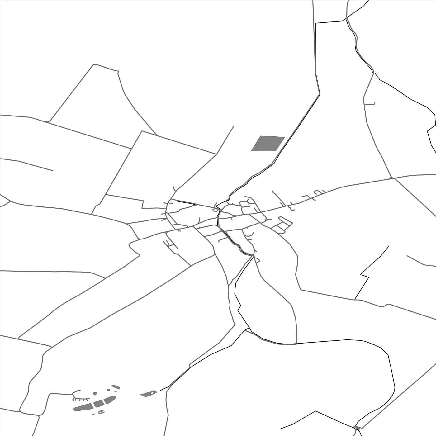 ROAD MAP OF ELSWORTH, UNITED KINGDOM BY MAPBAKES