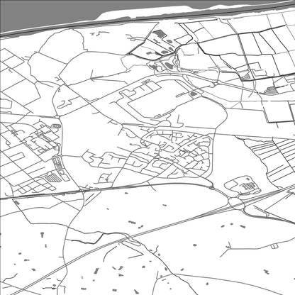 ROAD MAP OF ELTON, UNITED KINGDOM BY MAPBAKES