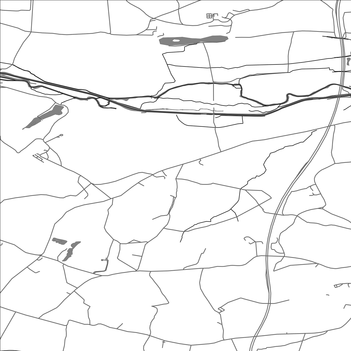 ROAD MAP OF ENBORNE, UNITED KINGDOM BY MAPBAKES