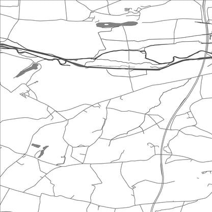 ROAD MAP OF ENBORNE, UNITED KINGDOM BY MAPBAKES