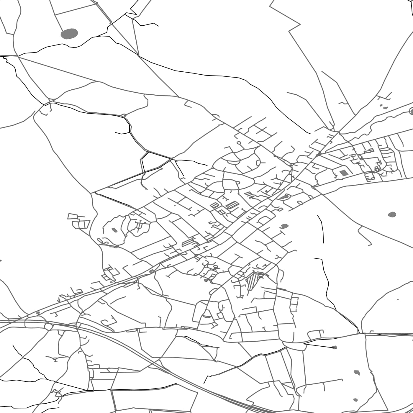 ROAD MAP OF EPPING, UNITED KINGDOM BY MAPBAKES