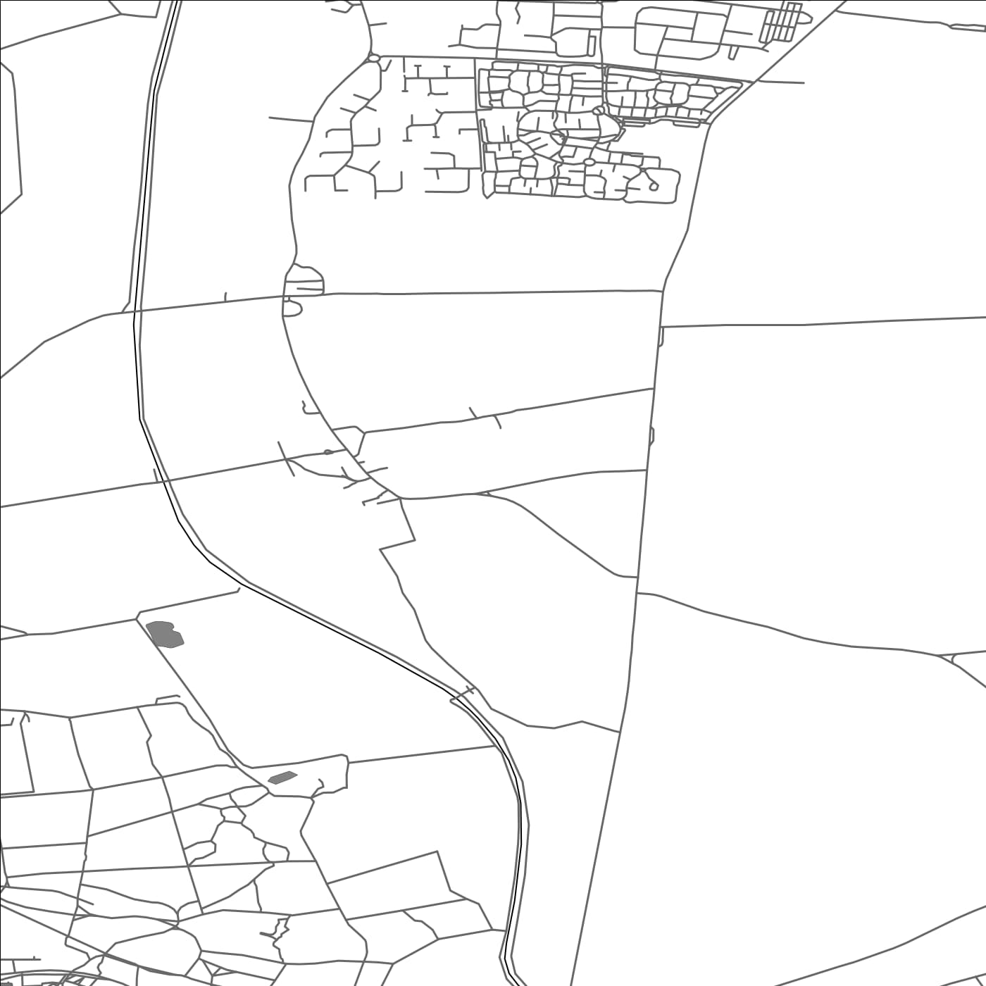 ROAD MAP OF ERISWELL, UNITED KINGDOM BY MAPBAKES