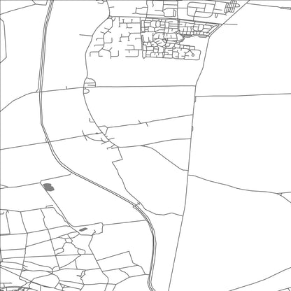 ROAD MAP OF ERISWELL, UNITED KINGDOM BY MAPBAKES