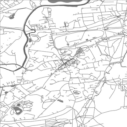 ROAD MAP OF ESHER, UNITED KINGDOM BY MAPBAKES