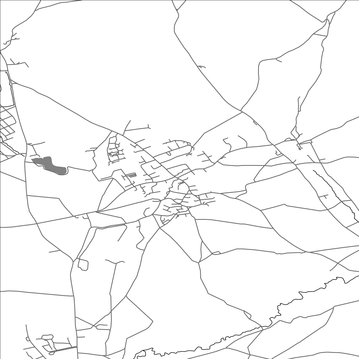 ROAD MAP OF EVERCREECH, UNITED KINGDOM BY MAPBAKES