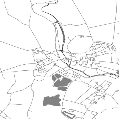 ROAD MAP OF FAIRFORD, UNITED KINGDOM BY MAPBAKES