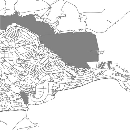 ROAD MAP OF FALMOUTH, UNITED KINGDOM BY MAPBAKES