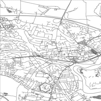 ROAD MAP OF FAREHAM, UNITED KINGDOM BY MAPBAKES