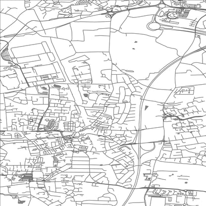 ROAD MAP OF FARINGTON, UNITED KINGDOM BY MAPBAKES