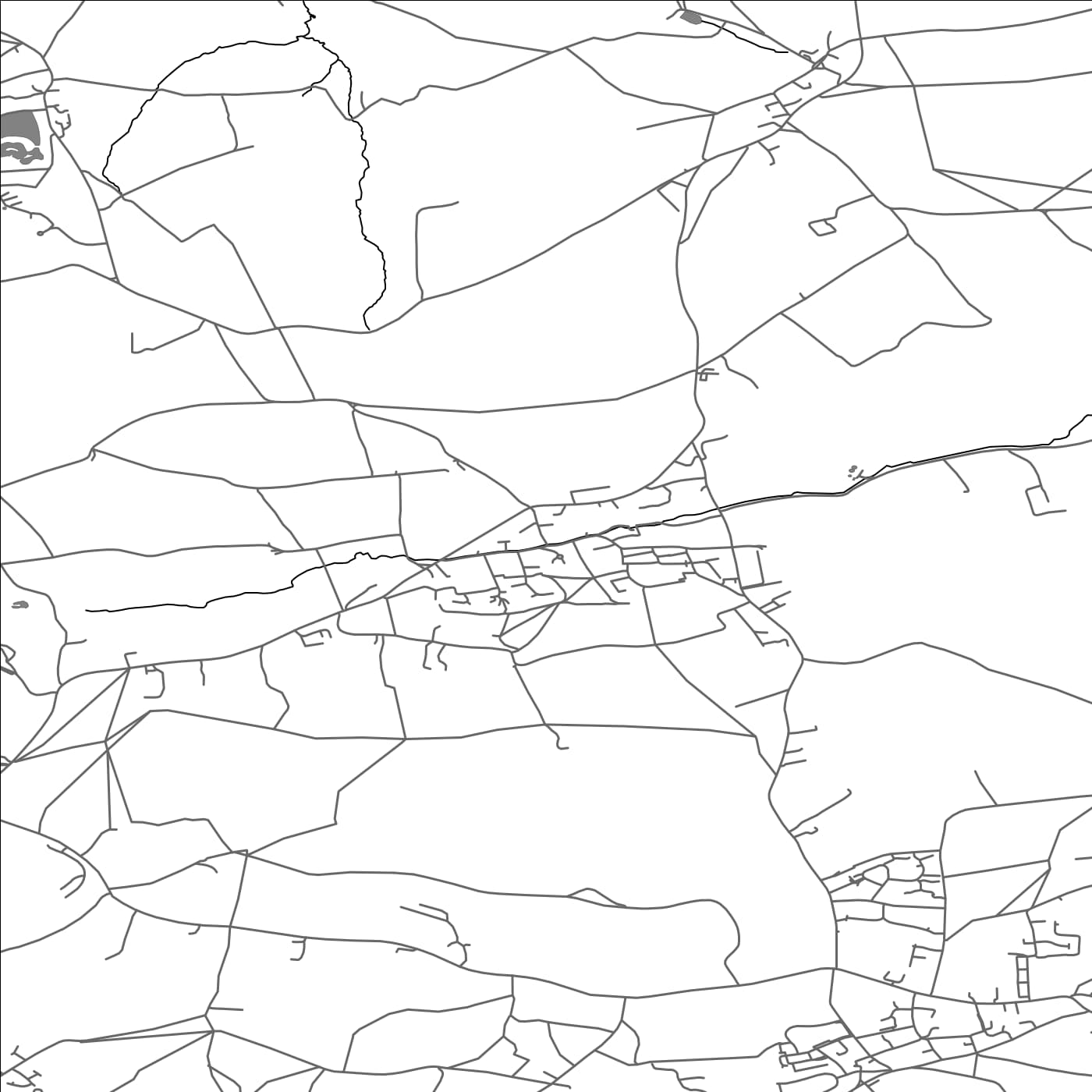 ROAD MAP OF FARMBOROUGH, UNITED KINGDOM BY MAPBAKES