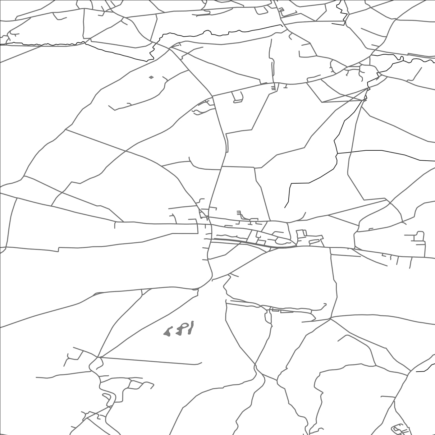 ROAD MAP OF FARRINGTON GURNEY, UNITED KINGDOM BY MAPBAKES