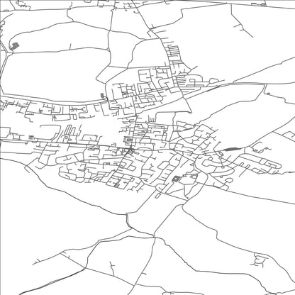 ROAD MAP OF FEATHERSTONE, UNITED KINGDOM BY MAPBAKES