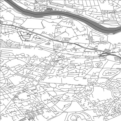 ROAD MAP OF FELLING, UNITED KINGDOM BY MAPBAKES