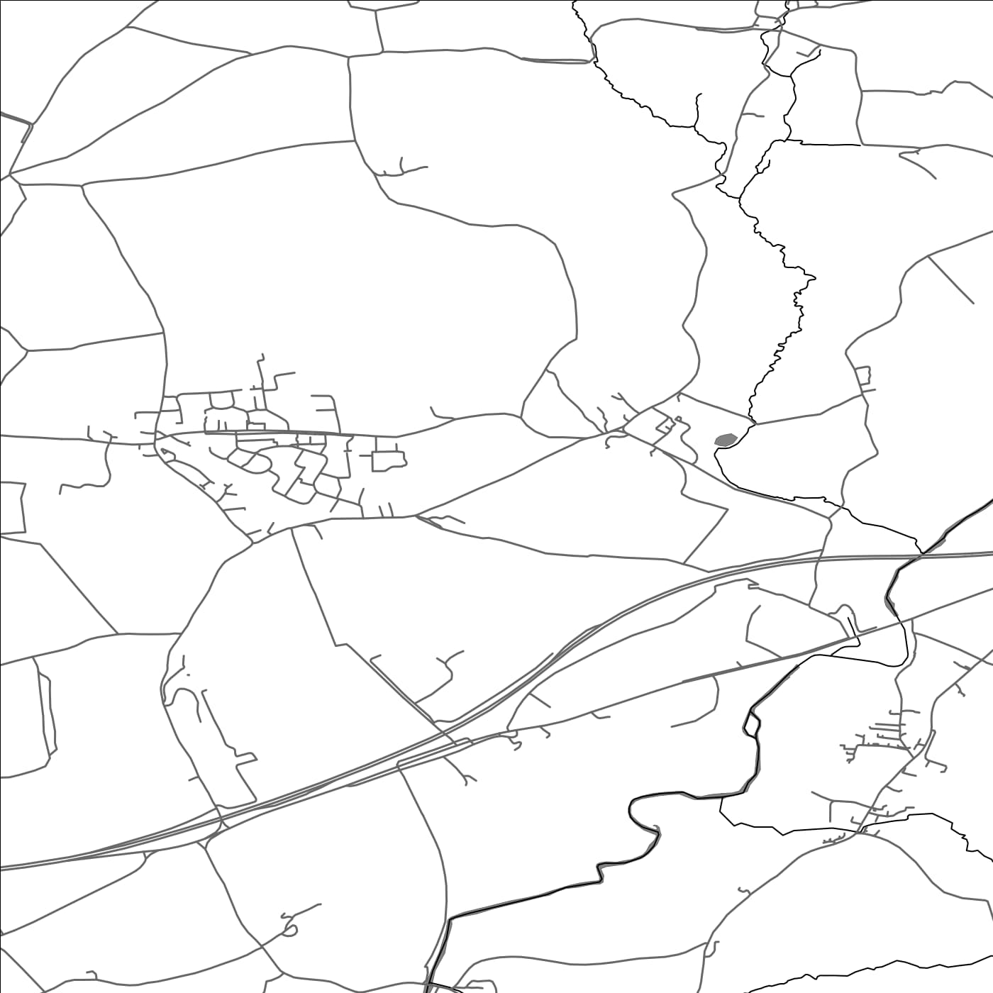 ROAD MAP OF FENITON, UNITED KINGDOM BY MAPBAKES