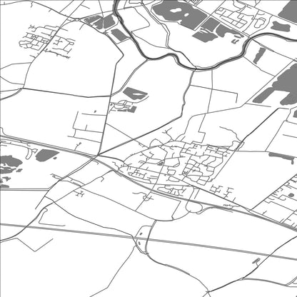 ROAD MAP OF FENSTANTON, UNITED KINGDOM BY MAPBAKES