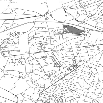 ROAD MAP OF FERNDOWN, UNITED KINGDOM BY MAPBAKES