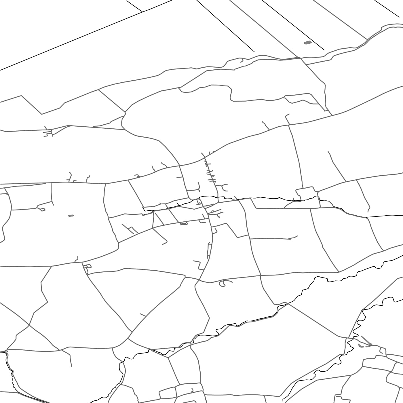 ROAD MAP OF FIVEHEAD, UNITED KINGDOM BY MAPBAKES