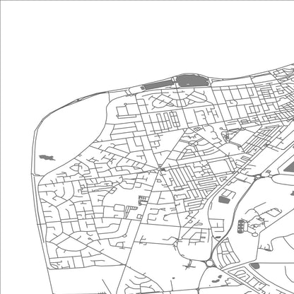 ROAD MAP OF FLEETWOOD, UNITED KINGDOM BY MAPBAKES