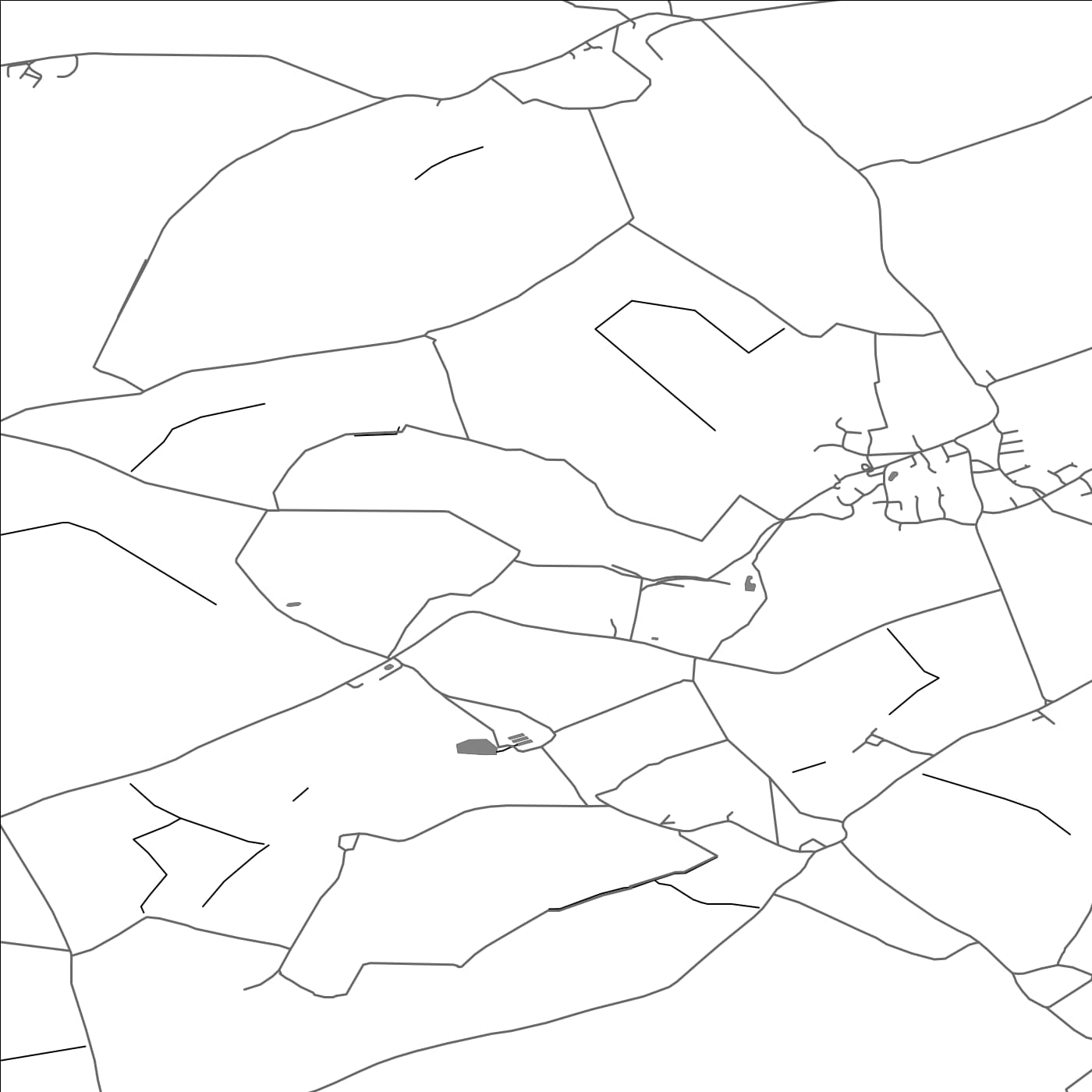 ROAD MAP OF FOLKSWORTH AND WASHINGLEY, UNITED KINGDOM BY MAPBAKES