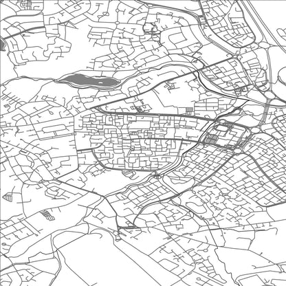 ROAD MAP OF FORDBRIDGE, UNITED KINGDOM BY MAPBAKES