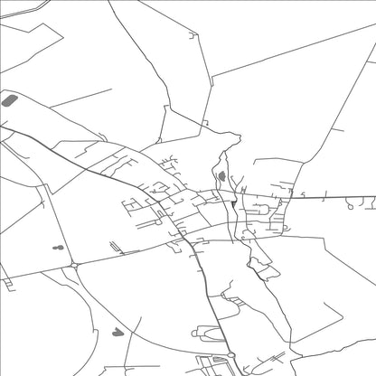 ROAD MAP OF FORDHAM, UNITED KINGDOM BY MAPBAKES