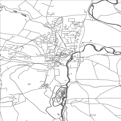 ROAD MAP OF FORDINGBRIDGE, UNITED KINGDOM BY MAPBAKES