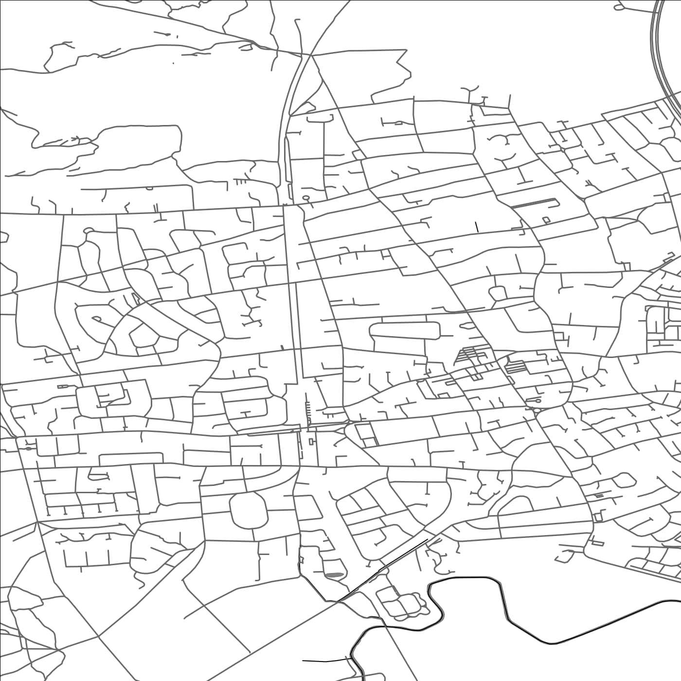 ROAD MAP OF FORMBY, UNITED KINGDOM BY MAPBAKES