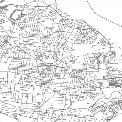 ROAD MAP OF FORTON, UNITED KINGDOM BY MAPBAKES