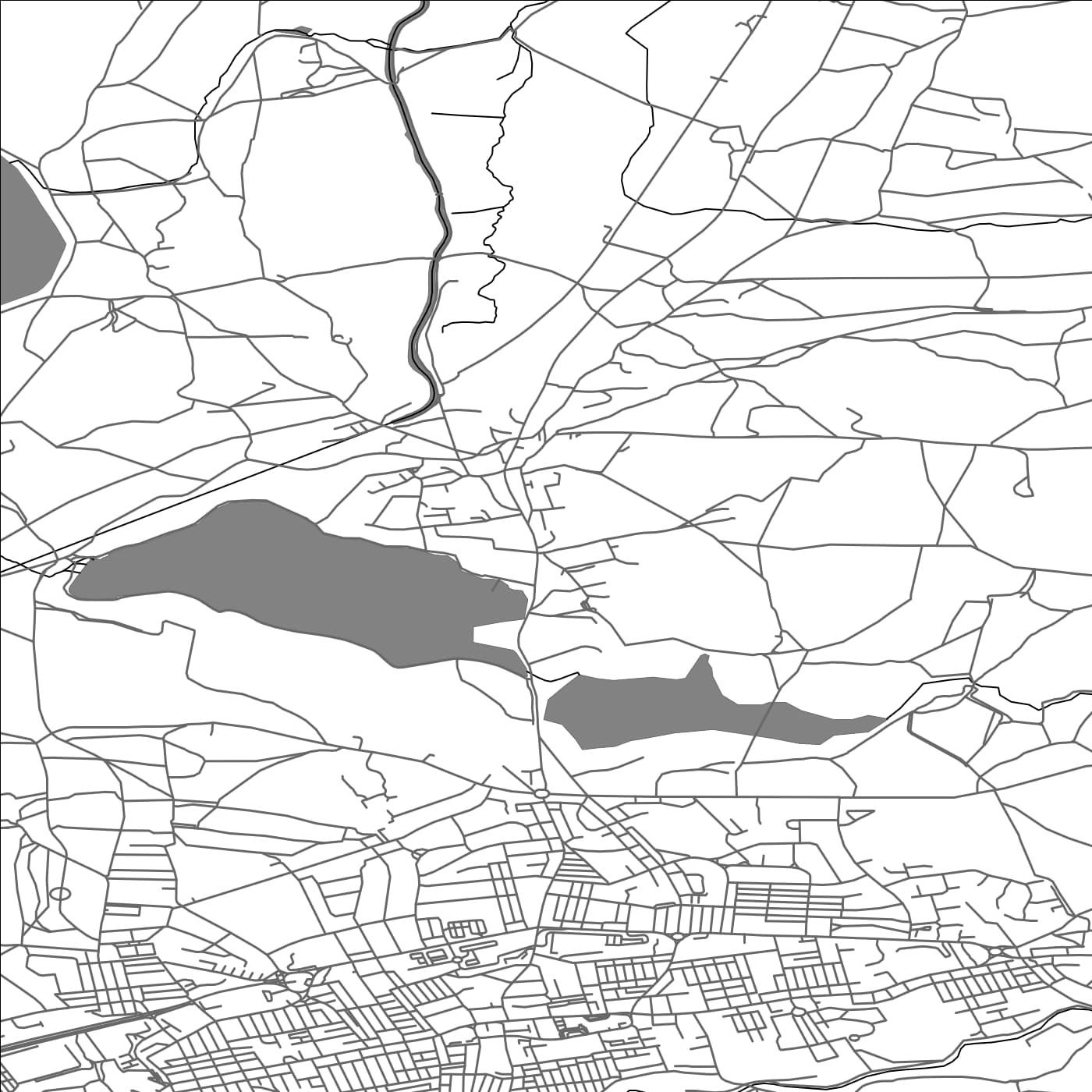 ROAD MAP OF FOULRIDGE, UNITED KINGDOM BY MAPBAKES