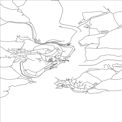 ROAD MAP OF FOWEY, UNITED KINGDOM BY MAPBAKES