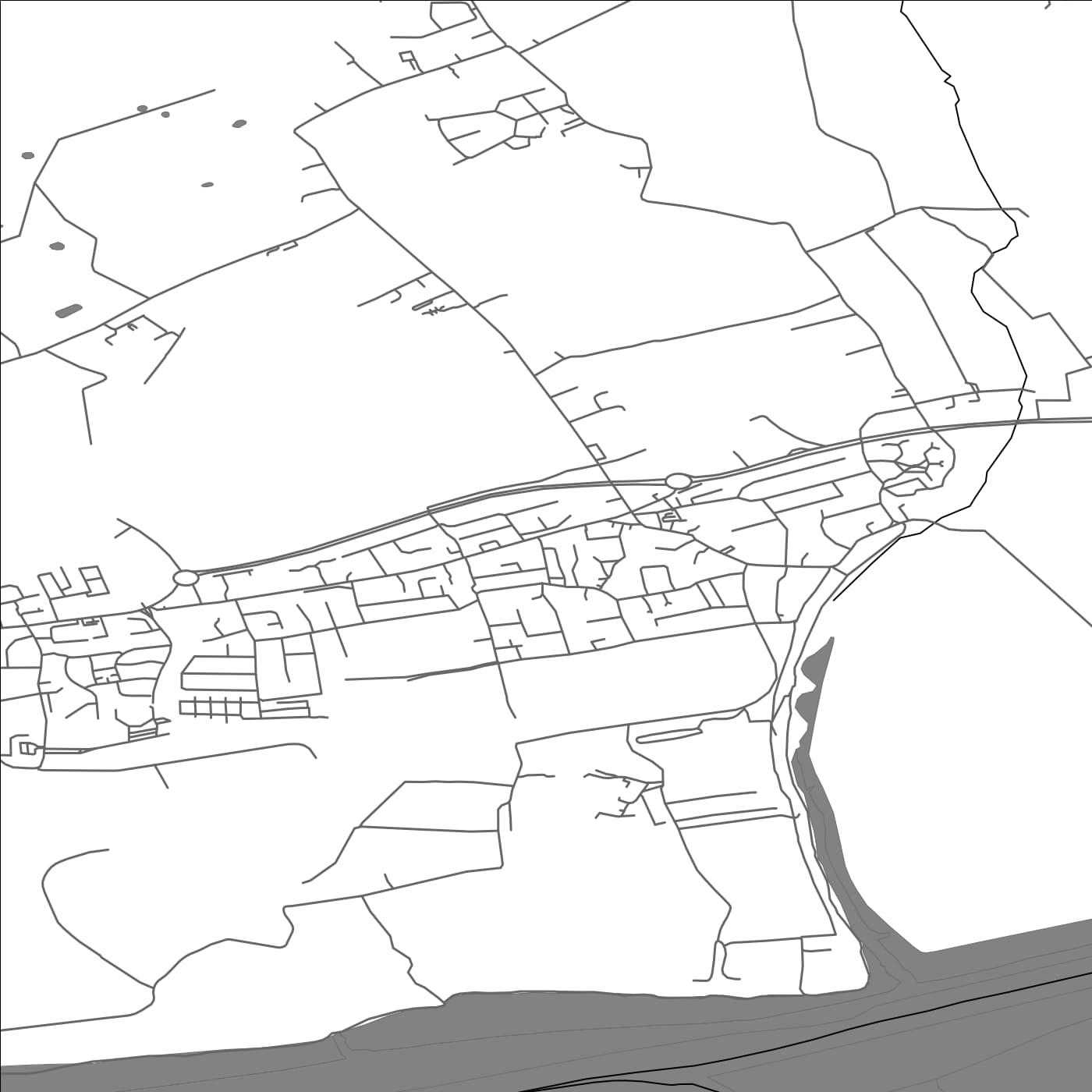 ROAD MAP OF FRECKLETON, UNITED KINGDOM BY MAPBAKES