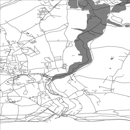 ROAD MAP OF FRESHWATER, UNITED KINGDOM BY MAPBAKES