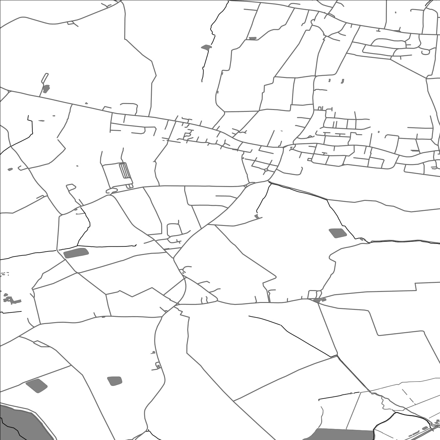 ROAD MAP OF FRINTON AND WALTON, UNITED KINGDOM BY MAPBAKES