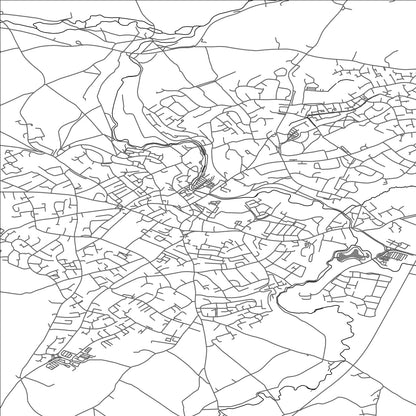 ROAD MAP OF FROME, UNITED KINGDOM BY MAPBAKES