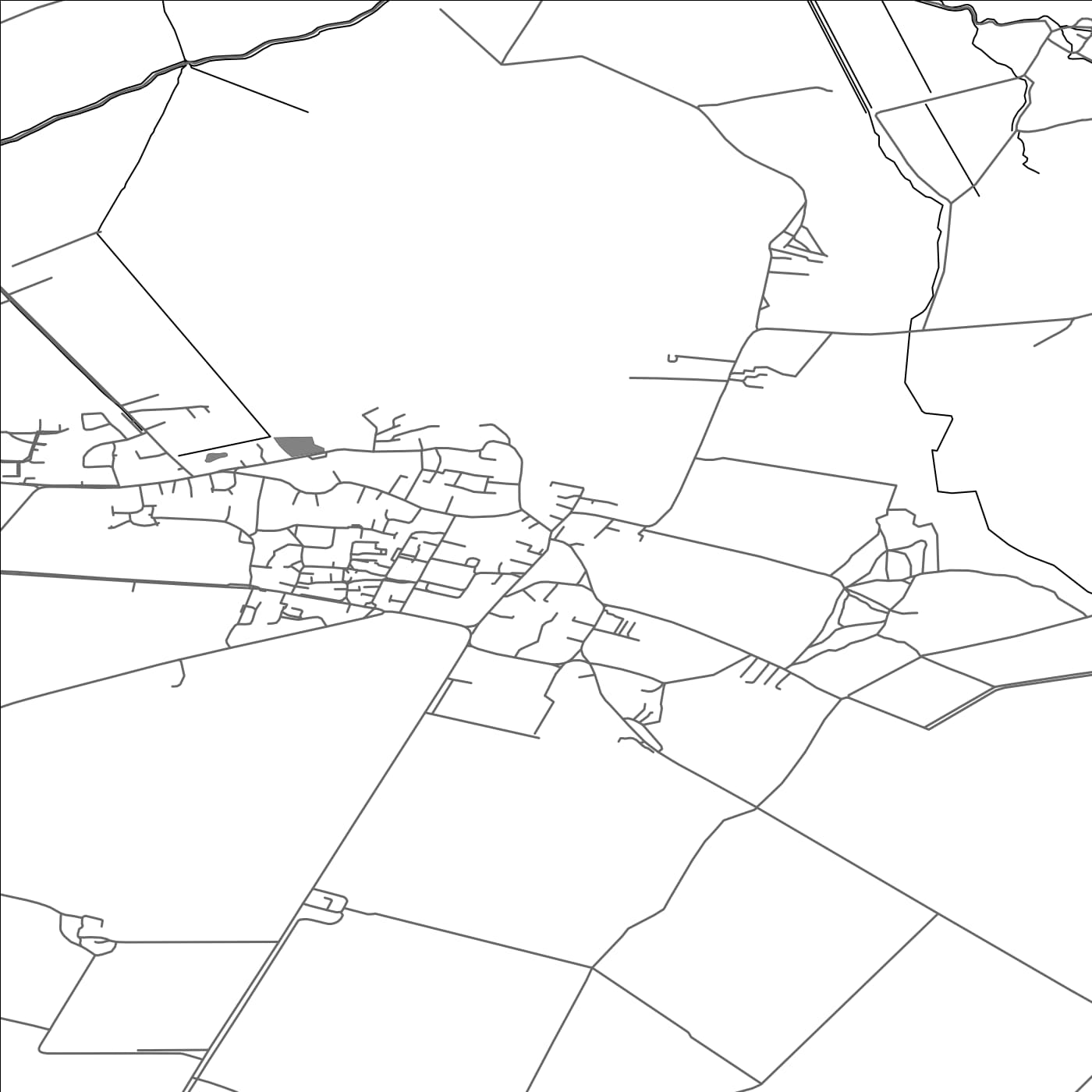 ROAD MAP OF FULBOURN, UNITED KINGDOM BY MAPBAKES