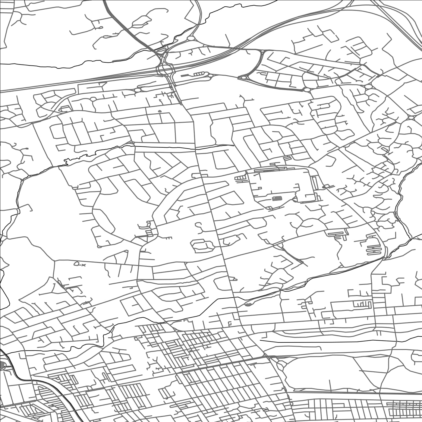 ROAD MAP OF FULWOOD, UNITED KINGDOM BY MAPBAKES