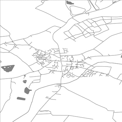 ROAD MAP OF GAMLINGAY, UNITED KINGDOM BY MAPBAKES